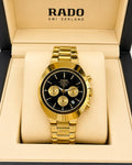 RADO Gold Chronograph – Black Dial Luxury Watch