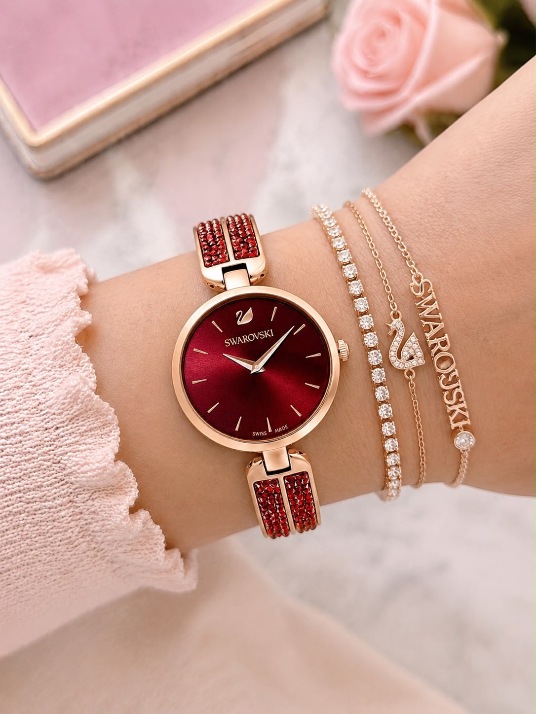 Swarovski Crystal Accent Women's Watch