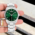 Calvin Klein Green Dial Stainless Steel Day-Date Watch
