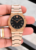 Versace Black Dial Rose Gold Premium Watch