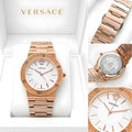 Versace Rose Gold White Dial Watch