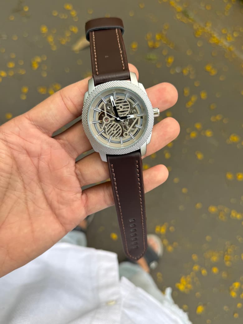 Fossil Leather Automatic Men's Watch