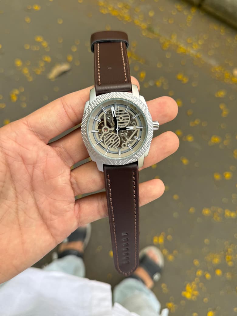 Fossil Leather Automatic Men's Watch