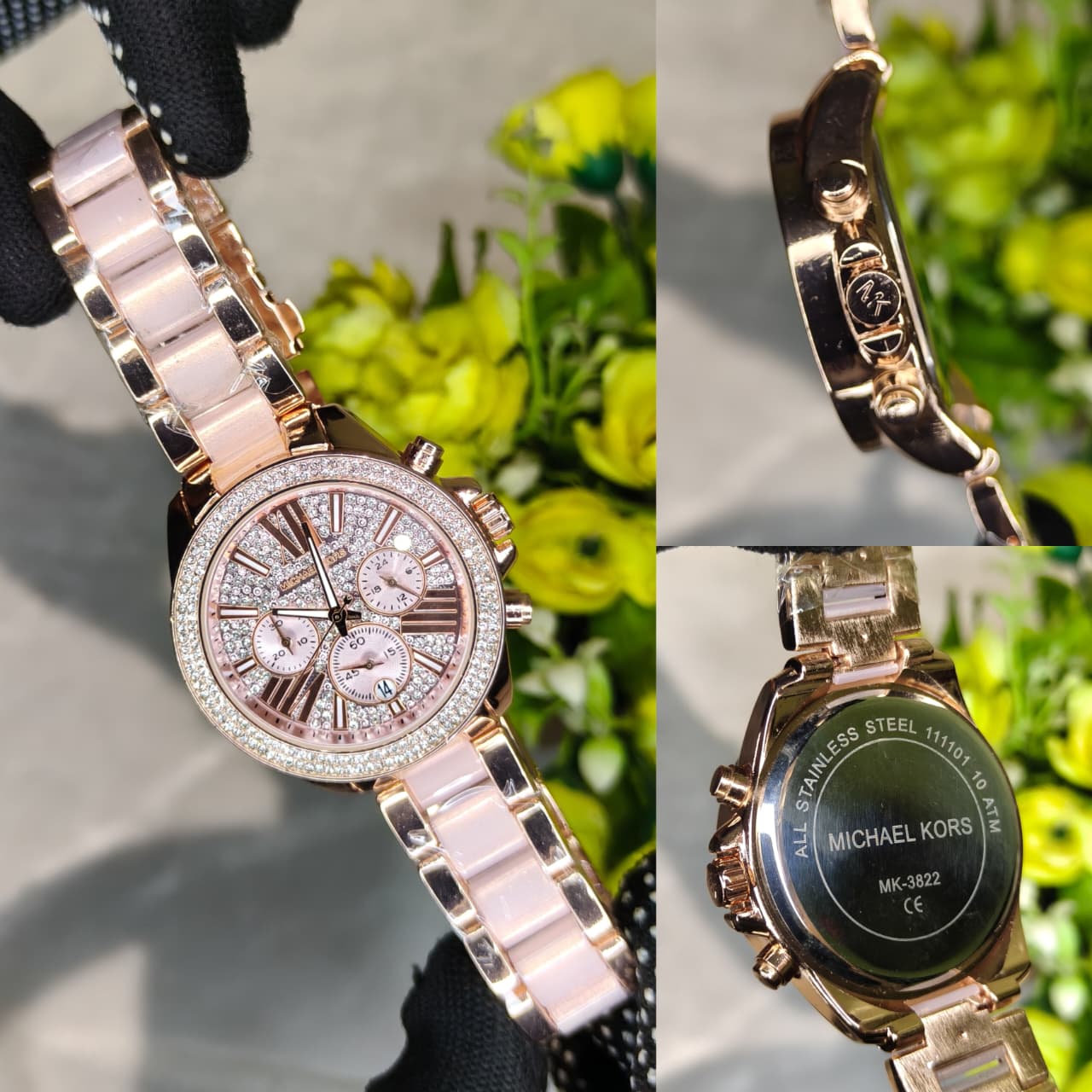 Michael Kors Diamond Studded Round Dial Women's Watch