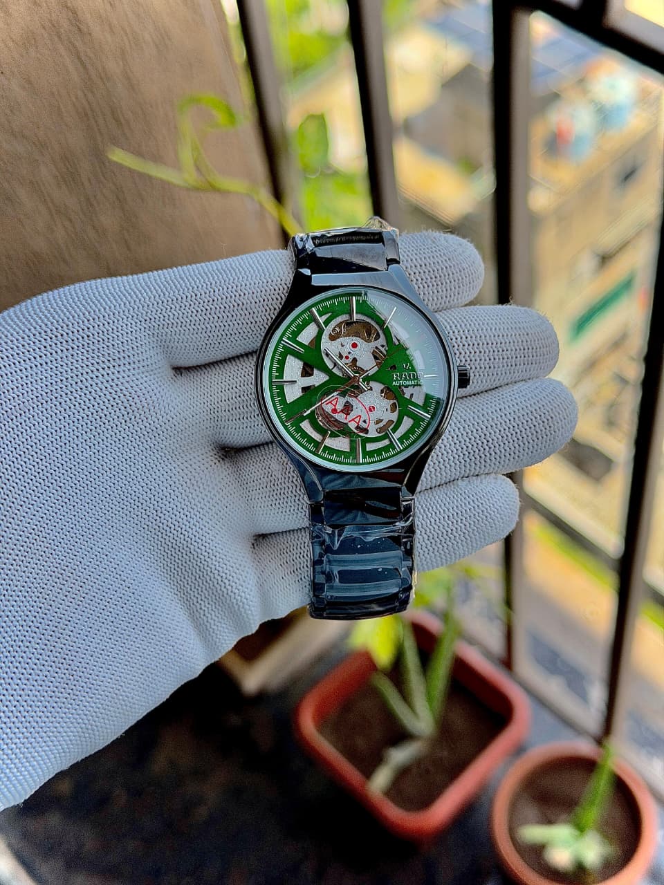 Rado Round Automatic Green Dial Men's Watch