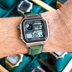 Casio Retro Multi-Display Dial Leather Belt Men's Watch