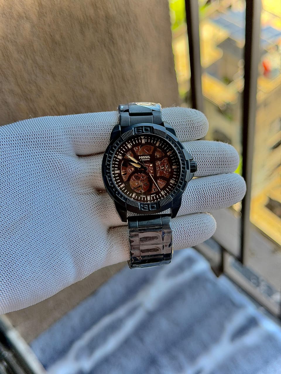 Fossil Bronson Automatic ME3256 Black Brown Men's Watch