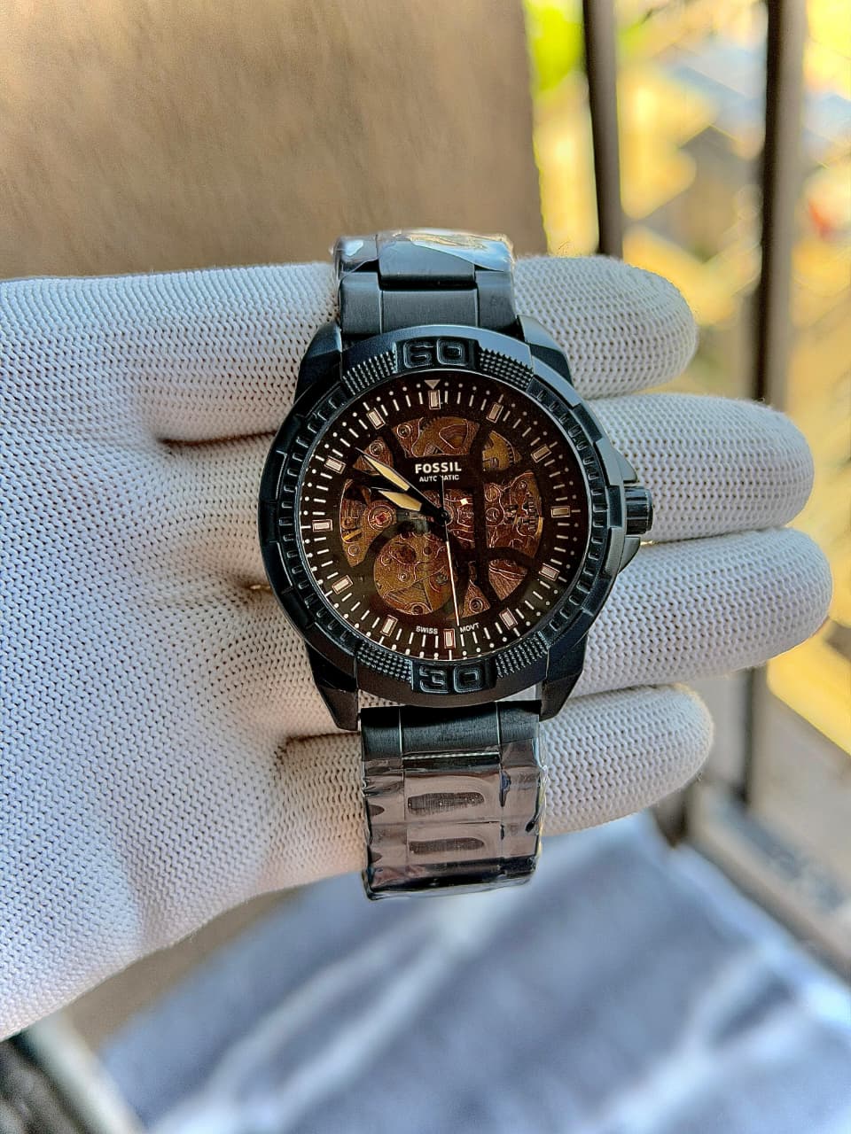 Fossil Bronson Automatic ME3256 Black Brown Men's Watch