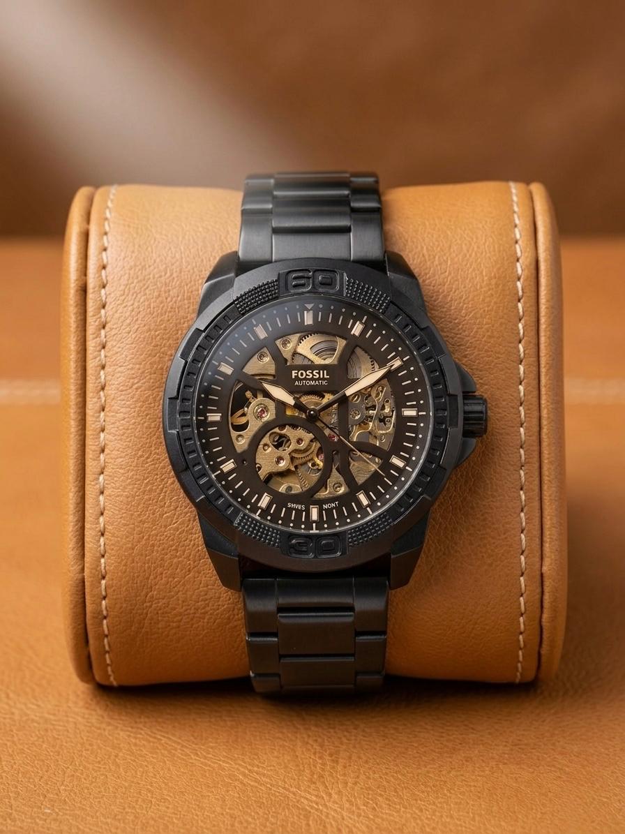 Fossil Bronson Automatic ME3256 Black Brown Men's Watch