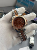 Seiko Mod Brown Dial Dual Tone Men's Watch