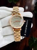 Emporia Armani Diamond Studded White Gold Women's Watch