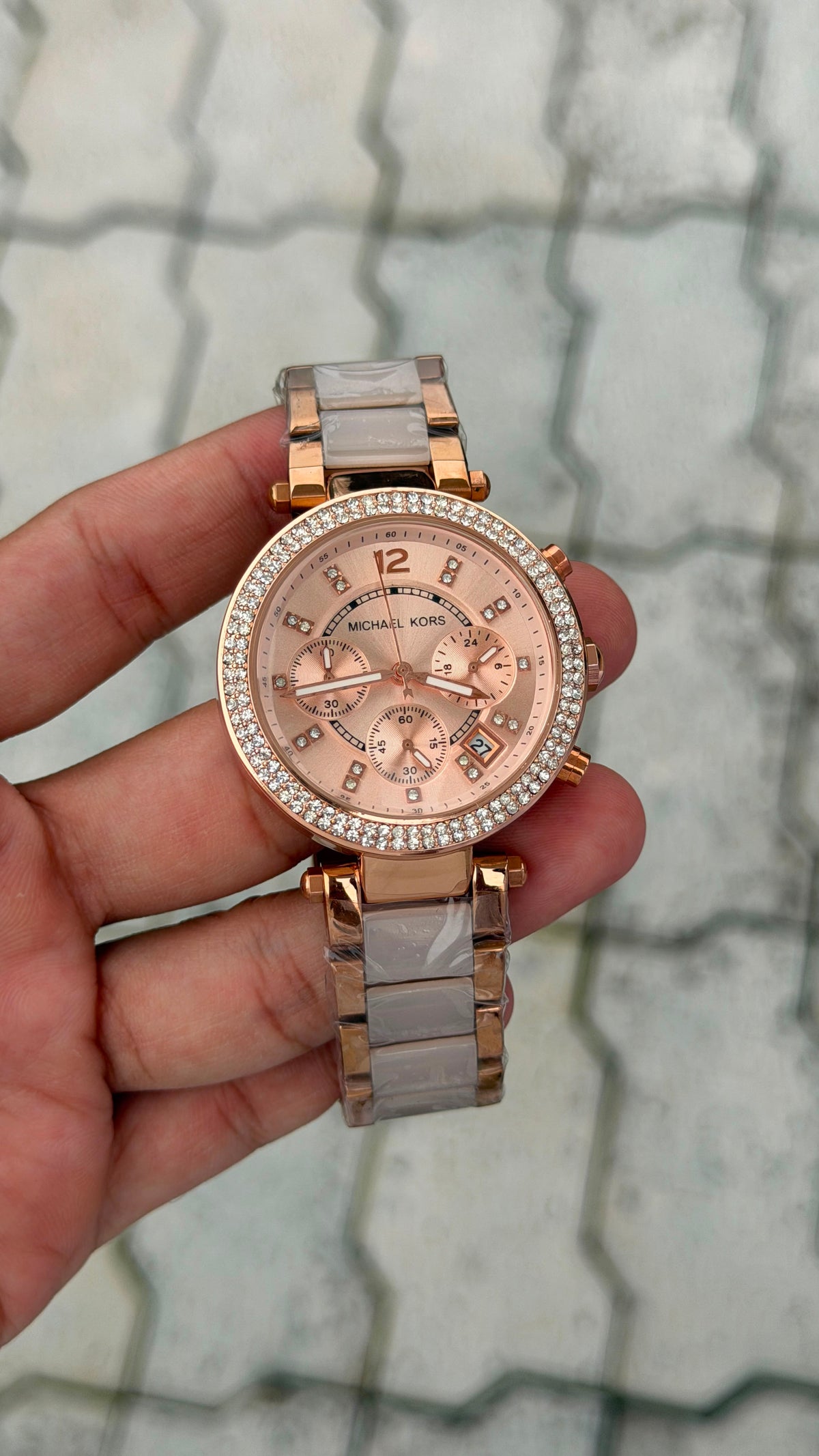 Michael Kors Parker Chronograph Rose Gold Ladies Watch