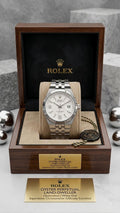 Rolex Oyster Perpetual Land-Dweller Stainless Steel White Dial Watch
