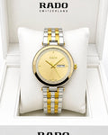Rado Gold Dial Two-Tone Stainless Steel Analog Watch