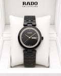 Rado Black Dial Black Stainless Steel Analog Watch