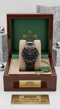 Rado True Thinline Black Dial Diamond Accent Automatic Watch