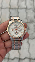Tissot 1853 Silver Rose Gold Chronograph Automatic Watch