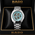 Rado DiaStar Skeleton Ocean Blue Dial Men's Watch