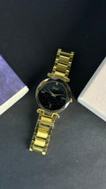 Dior Black Glitter Dial Gold Women's Watch