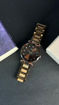 Dior Brown Dial Crystal Women's Watch