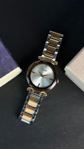 Dior White Dial Two-Tone Women's Watch