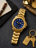 Rolex Blue Dial Gold Stainless Steel Yacht-Master Style Watch
