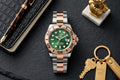 Rolex Green Dial Two-Tone Stainless Steel Yacht-Master Style Watch