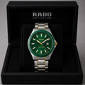 Rado Green Dial Green Bezel Two-Tone Stainless Steel Luxury Watch