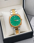 Tissot PRX Green Dial Day-Date Two-Tone Luxury Swiss Watch