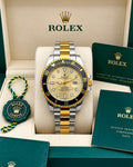 Men's Champagne Dial Two-Tone Gold & Silver Dive Watch