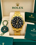 Men's Black Dial Full Gold-Tone Dive Watch