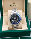 Rolex Submariner Black Dial Blue & Black Bezel Silver Watch