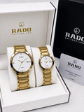 Rado Gold & White Couple Watch Set