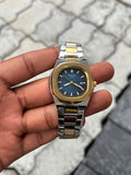 Patek Philippe Blue Dial Two-Tone Gold Stainless Steel Women’s Nautilus Watch
