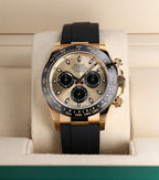 Casual Rolex Rainbow Gold Dial New Model Men's Watch