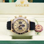 Casual Rolex Rainbow Gold Dial New Model Men's Watch