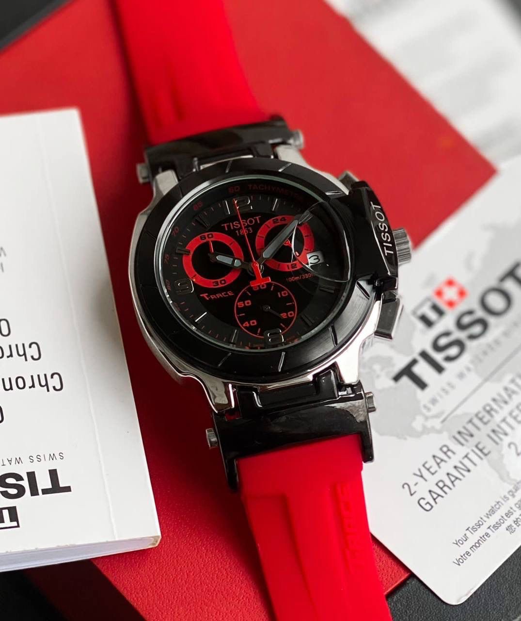 Tissot T-Race Men’s Red Strap Chronograph Watch