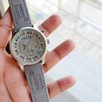 Montblanc Leather Chronograph Men's Watch