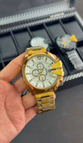 Royal Diesel White Gold Dial New Model Analog Watch For Men