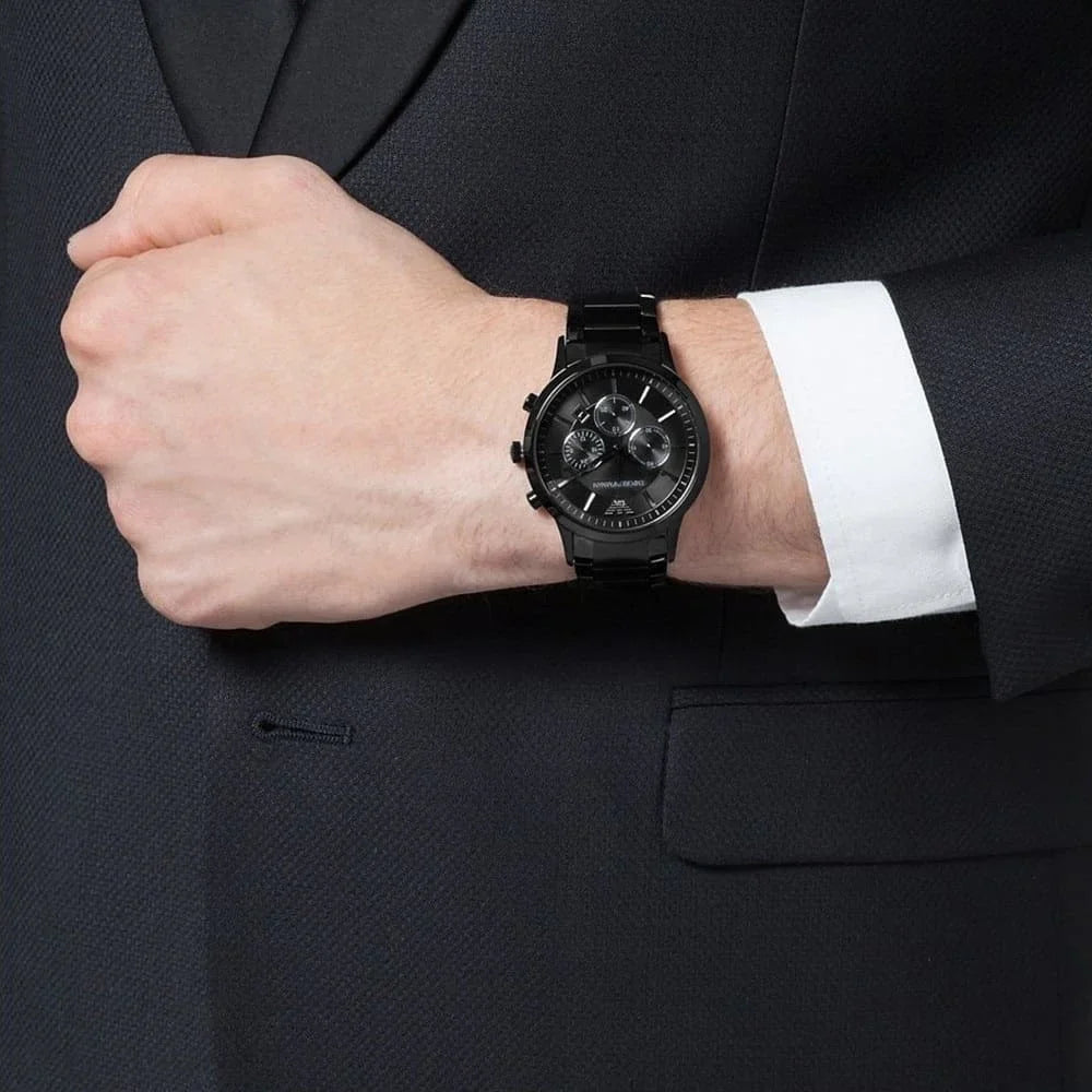 Dynamic Armani Round Dial Quartz Analog Watch For Men