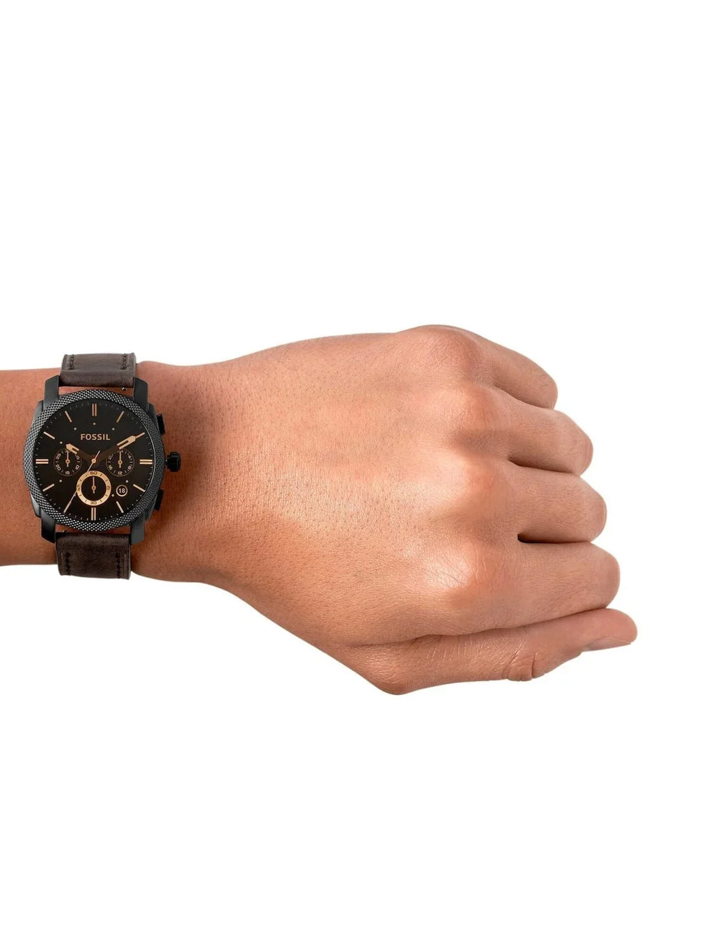 Fossil Chronograph Brown Leather Belt Men's Watch