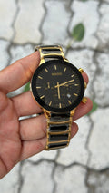 Rado Black & Gold Chronograph Watch