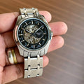 Round Black Tissot Automatic Watch
