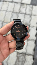 Rado Black & Rose Gold Chronograph Watch